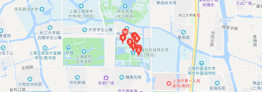 上海對外經貿大學學校地址圖片