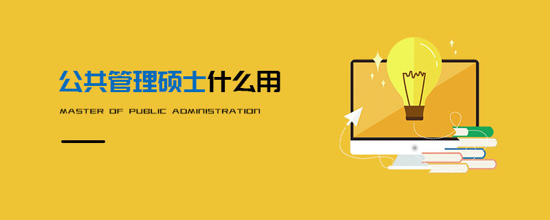公共管理碩士什么用