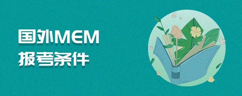 國外MEM報考條件