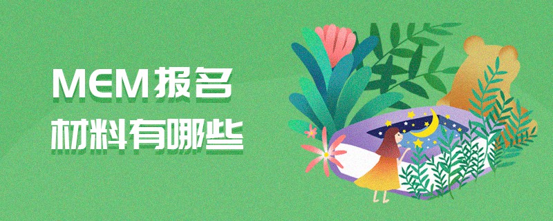MEM報名材料有哪些