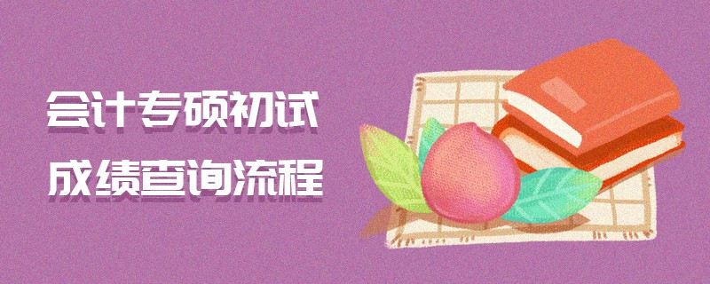 會計專碩初試成績查詢流程