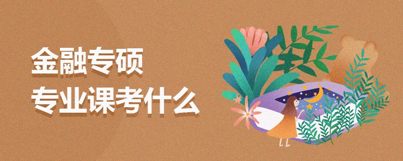 金融專碩專業課考什么 金融專碩專業課考什么