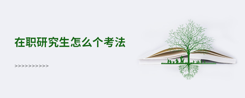 在職研究生怎么個考法 在職研究生怎么個考法