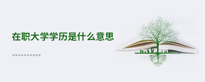 在職大學學歷是什么意思 在職大學學歷是什么意思
