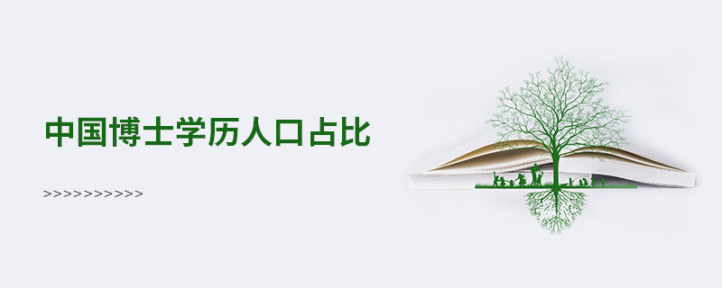 中國博士學歷人口占比