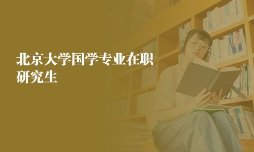 北京大學(xué)國學(xué)專業(yè)在職研究生