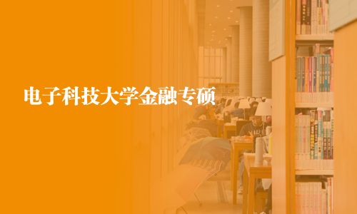 電子科技大學金融專碩