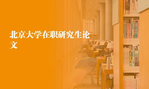 北京大學在職研究生論文