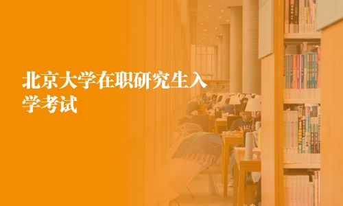 北京大學在職研究生入學考試