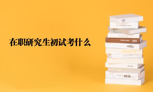 在職研究生初試考什么