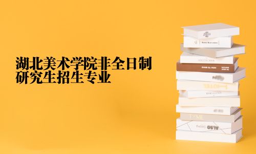 湖北美術學院非全日制研究生招生專業