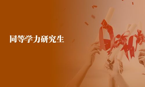 同等學(xué)力研究生