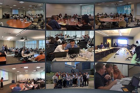 同學們于課程學習期間與UTD師生積極交流 同學們于課程學習期間與UTD師生積極交流