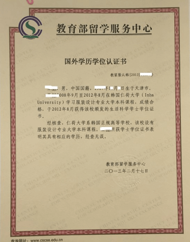 國外學歷學位證書