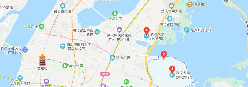 武漢大學地圖 武漢大學地圖