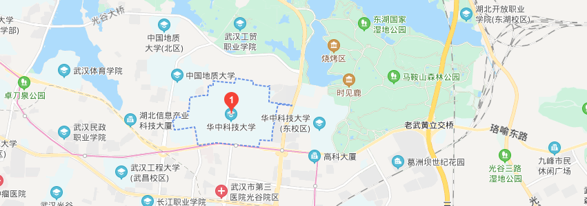 華中科技大學(xué)學(xué)校地圖
