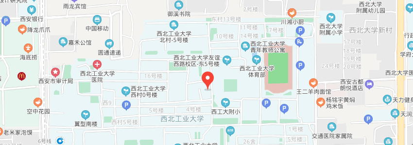 西北工業大學學校地圖 西北工業大學學校地圖