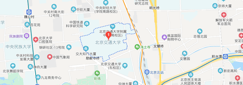 北京交通大學學校地圖 北京交通大學學校地圖