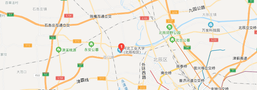 河北工業(yè)大學(xué)學(xué)校地圖