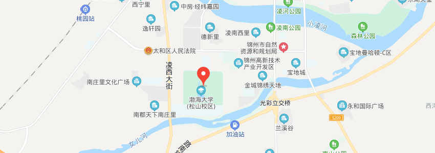 渤海大學(xué)學(xué)校地圖