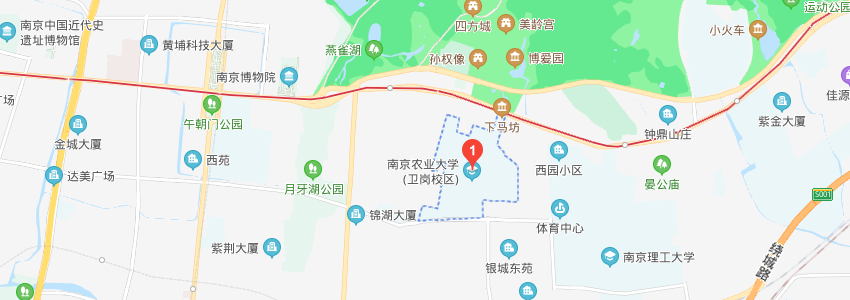 南京農業大學學校地圖 南京農業大學學校地圖