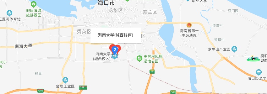 海南大學(xué)學(xué)校地圖