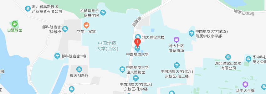 中國地質大學(武漢)學校地圖 中國地質大學(武漢)學校地圖