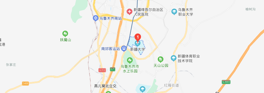 新疆大學(xué)學(xué)校地圖 新疆大學(xué)學(xué)校地圖