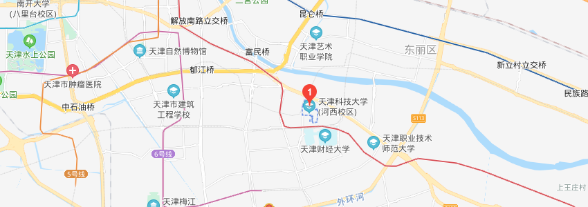 天津科技大學學校地圖