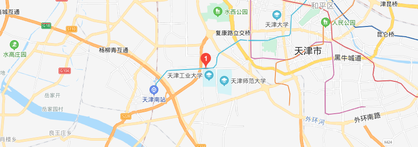 天津工業(yè)大學(xué)學(xué)校地圖