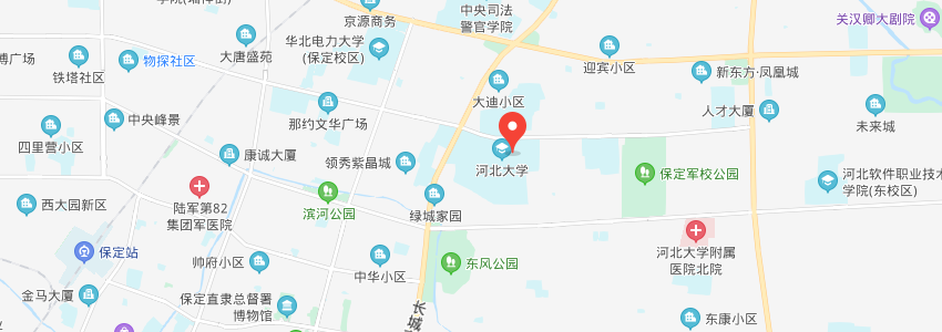河北大學學校地圖 河北大學學校地圖