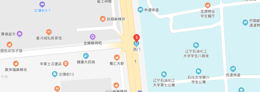 遼寧石油化工大學(xué)學(xué)校地圖