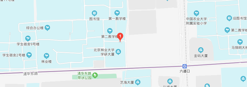 北京林業大學學校地圖 北京林業大學學校地圖