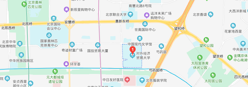 對外經濟貿易大學學校地圖 對外經濟貿易大學學校地圖
