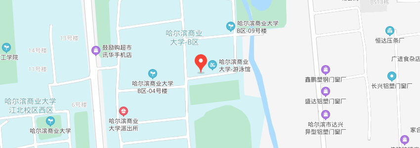 哈爾濱商業大學學校地圖 哈爾濱商業大學學校地圖
