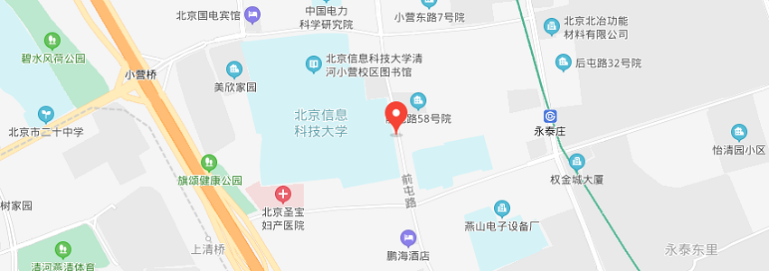 北京信息科技大學學校地圖 北京信息科技大學學校地圖