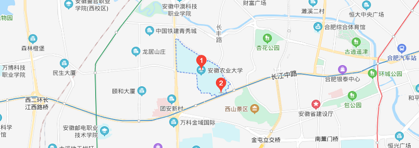 安徽農(nóng)業(yè)大學學校地圖 安徽農(nóng)業(yè)大學學校地圖
