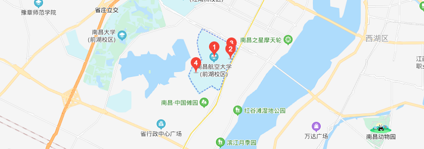 南昌航空大學學校地圖