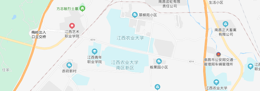 江西農業大學學校地圖 江西農業大學學校地圖