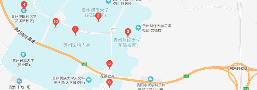 貴州財經大學學校地圖 貴州財經大學學校地圖