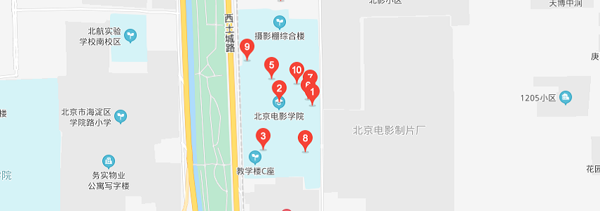 北京電影學院學校地圖 北京電影學院學校地圖