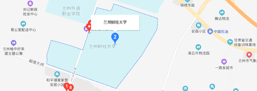 蘭州財經大學學校地圖 蘭州財經大學學校地圖