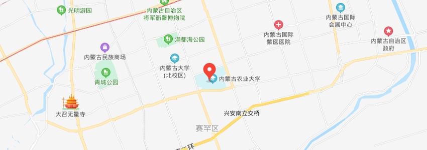 內蒙古農業大學學校地圖 內蒙古農業大學學校地圖