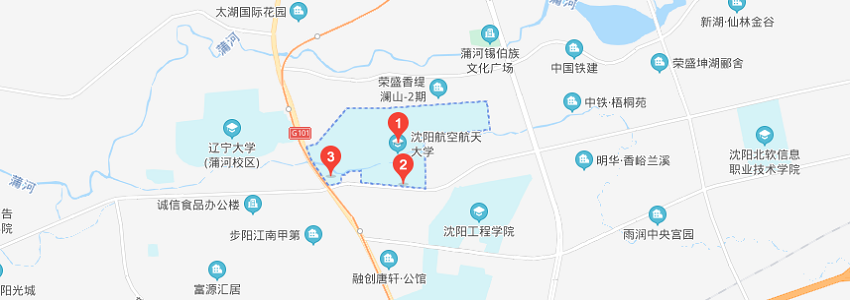 沈陽航空航天大學學校地圖 沈陽航空航天大學學校地圖