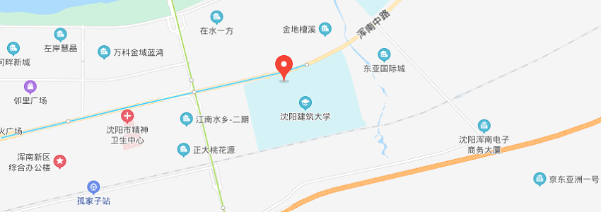 沈陽建筑大學學校地圖 沈陽建筑大學學校地圖