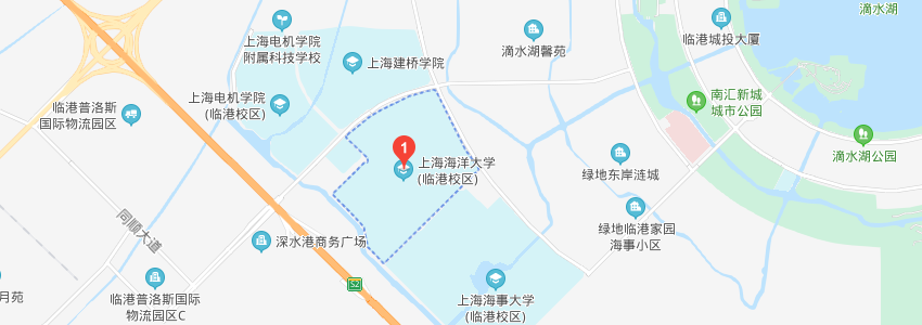 上海海洋大學(xué)學(xué)校地圖