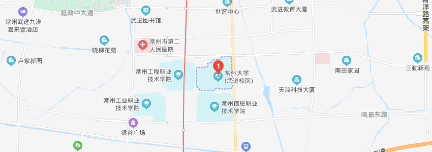 常州大學學校地圖 常州大學學校地圖