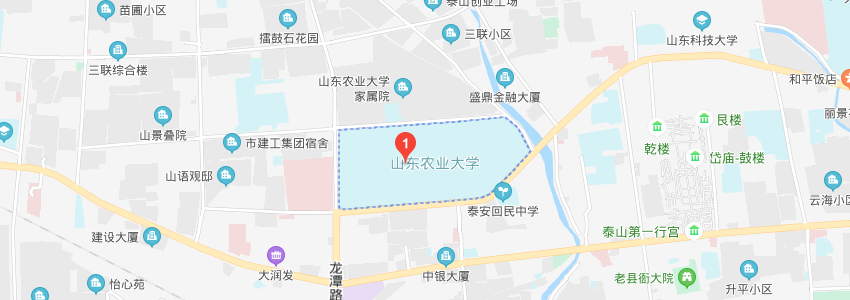 山東農業大學學校地圖 山東農業大學學校地圖