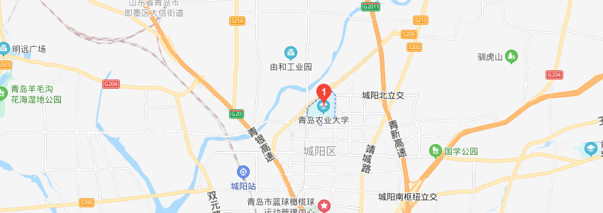 青島農業大學學校地圖 青島農業大學學校地圖