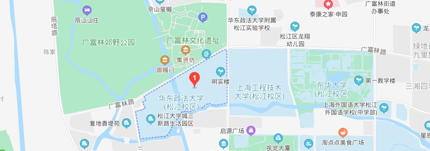 華東政法大學學校地圖